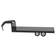 Black Gooseneck Flatbed Trailer