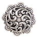 1 1/2in Scalloped Scroll Chicago Screw Concho