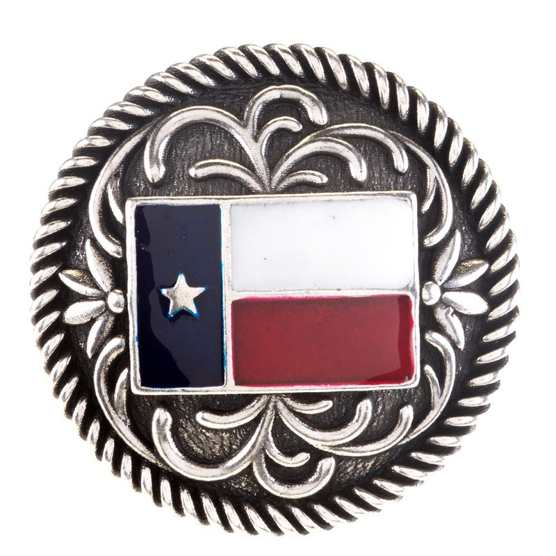 1 1/2in Texas Flag Chicago Screw Concho