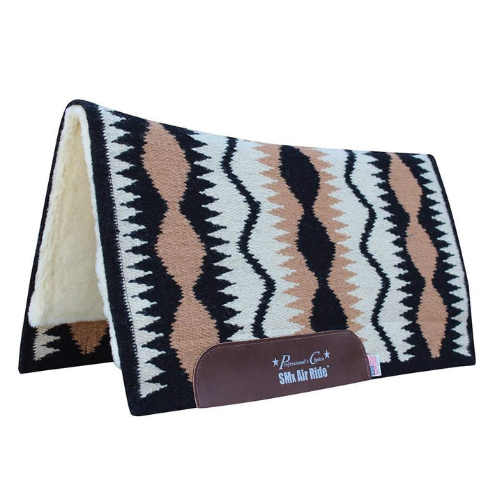 Professionals Choice Professional's Black Serpentine SMX Air Ride Saddle Pad 33x38