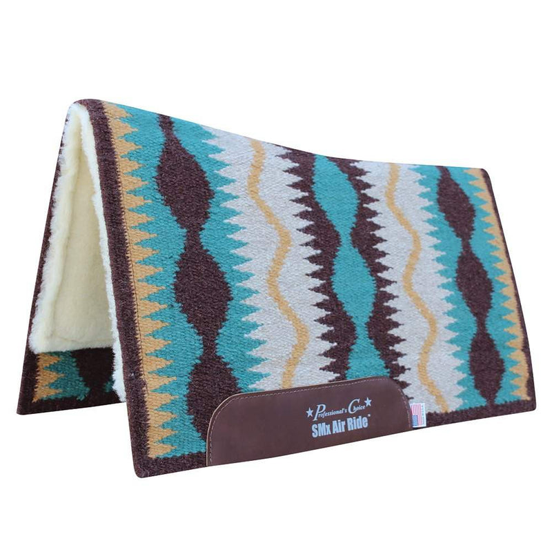 Professionals Choice Professional's Coffee Serpentine SMX Air Ride Saddle Pad 33x38