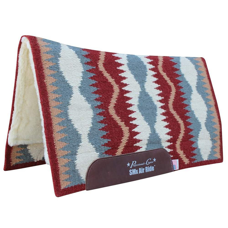 Professionals Choice Professional's Wine Serpentine SMX Air Ride Saddle Pad 33x38