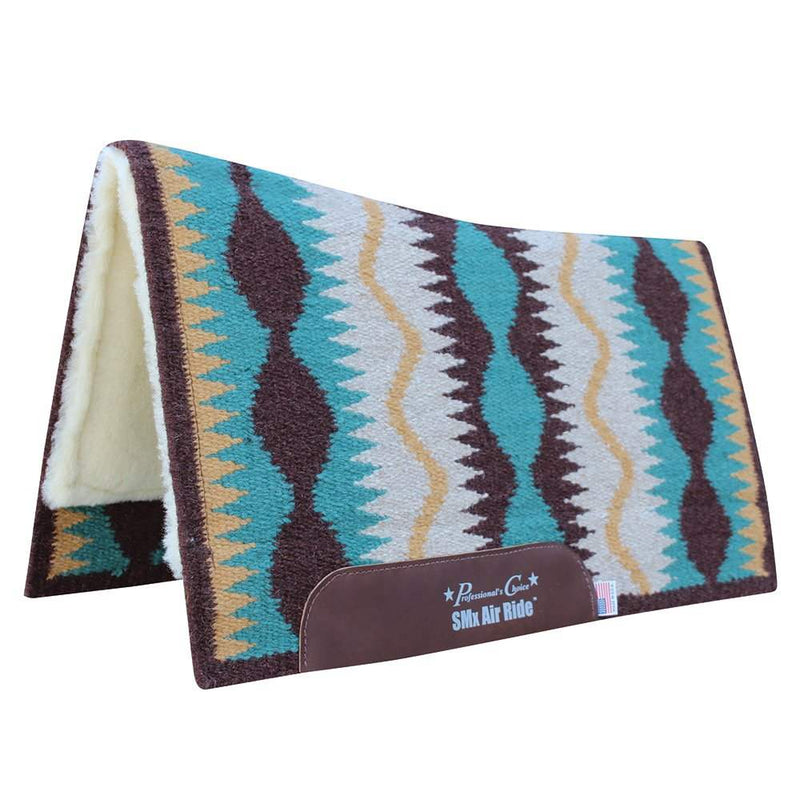 Professionals Choice Professional's Coffee Serpentine SMX Air Ride Saddle Pad 30x34