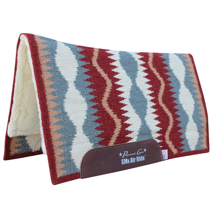 Professionals Choice Professional's Wine Serpentine SMX Air Ride Saddle Pad 30x34