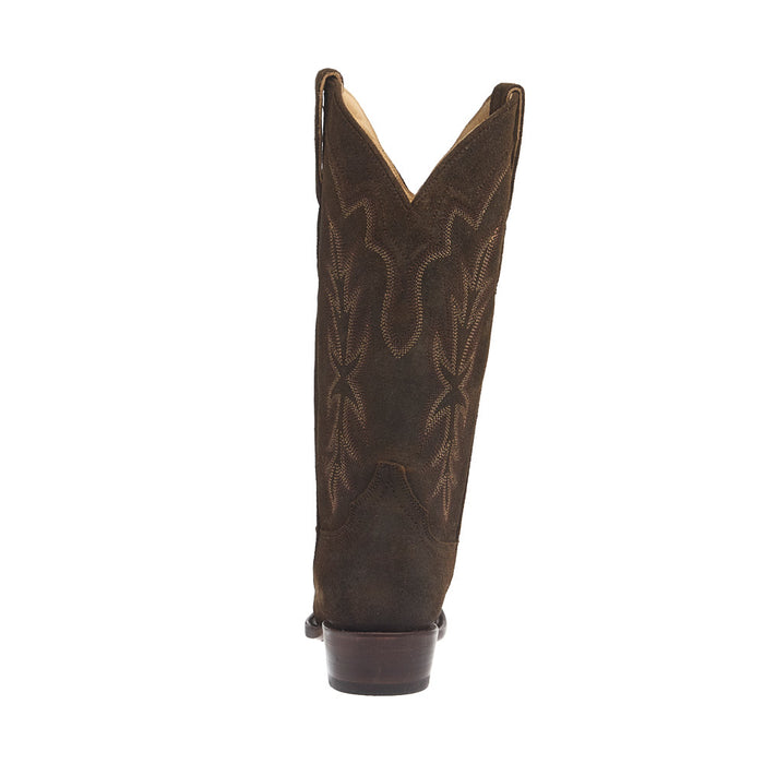 Stetson Footwear Women's Olive Suede Vamp 13In Olive Suede Embroidered Top Boot