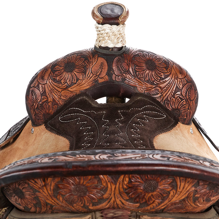 Circle Y Saddlery Used 15in Half Breed Sunflower All Around Saddle