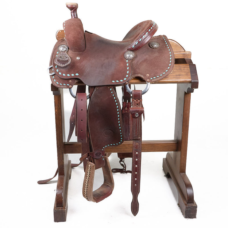 NRS Competitor Series Used 13in Roughout Breakaway and Goat Tying Saddle