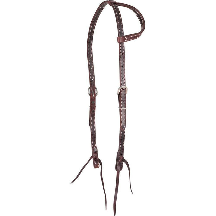 Martin Saddlery Double and Stitched 5/8in. Slip Ear Headstall