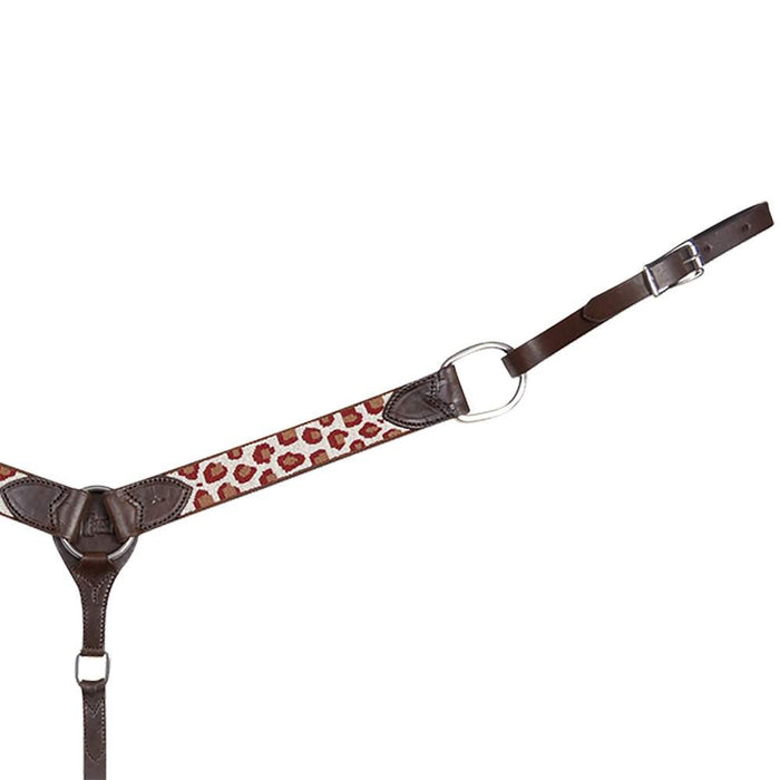 Cashel Company Brown Cheetah Beaded Breast Collar