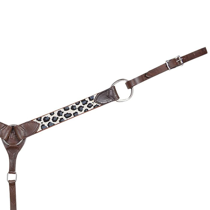 Cashel Company Brown Cheetah Beaded Breast Collar