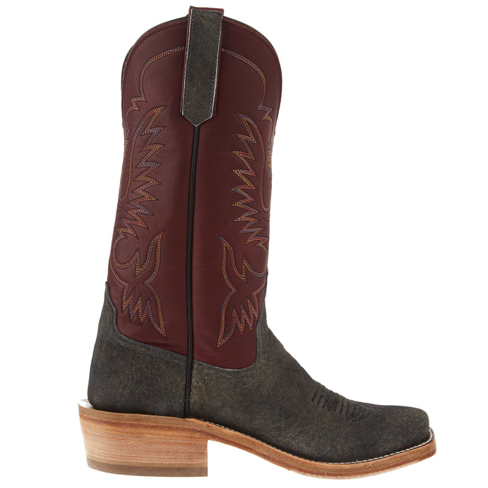 Rios Of Mercedes Women's Ride Ready Grey Safari Elephant Ear 13In Oxblood Waxy Kansas Top Boot