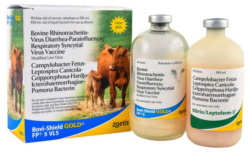 Zoetis Animal Health Bovi-Shield Gold FP 5VL5 50 dose