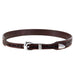 Brown Leather Rose Tooled Hat Band