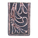 Men's Leather Tooled Magnetic Money Clip