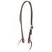 3/4in Coffee Split Ear Headstall with Cowboy Knots