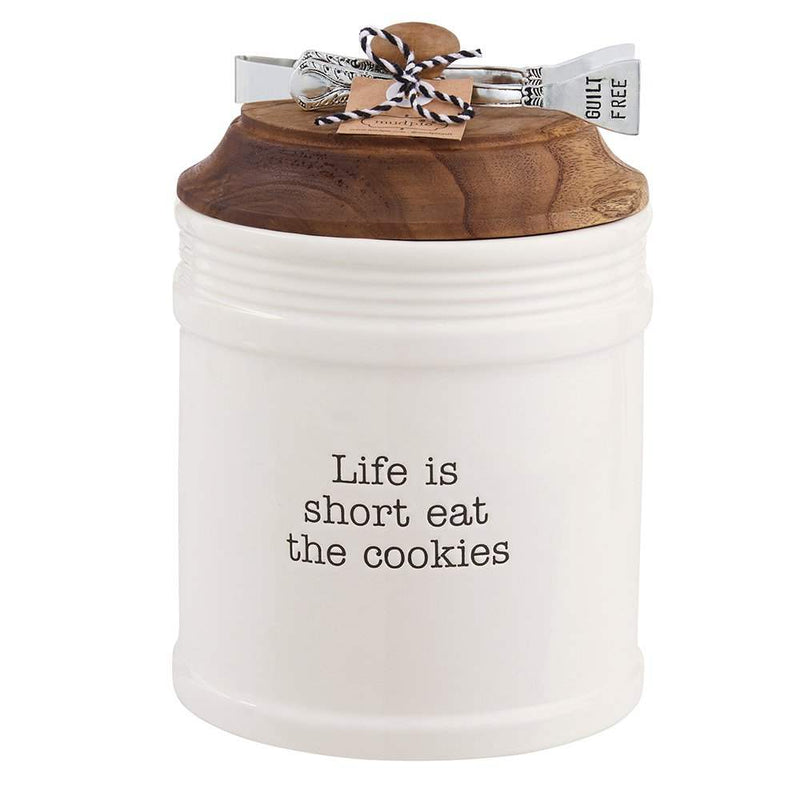 Mud Pie Life is Short Cookie Jar