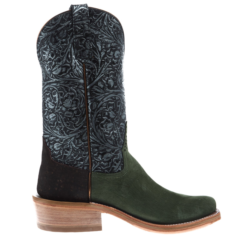 Rios Of Mercedes Men's Ride Ready Moss Nubuck Poseidon 13in Western Tool Top
