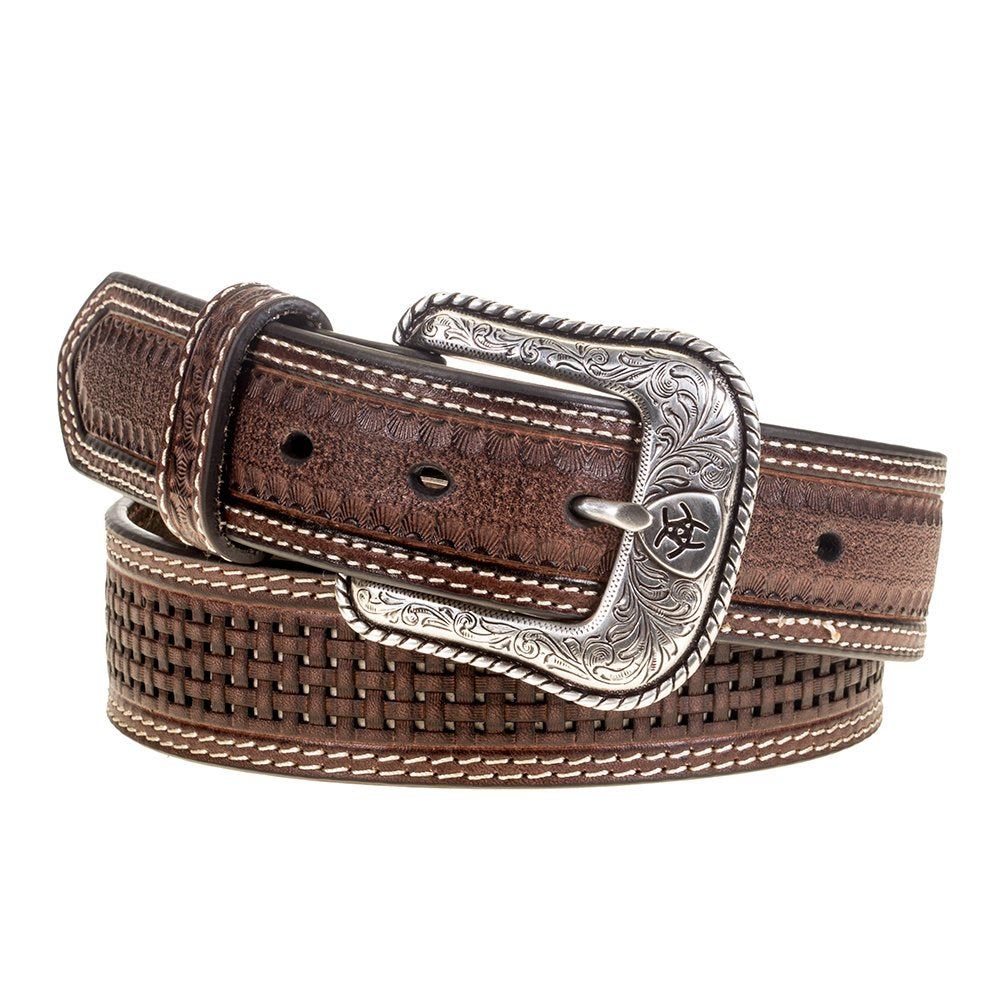 Men's Ariat Basketweave Brown Belt