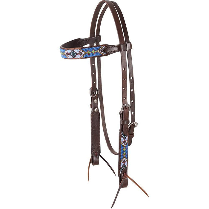 Cashel Company Blue/Green Beaded Browband Headstall