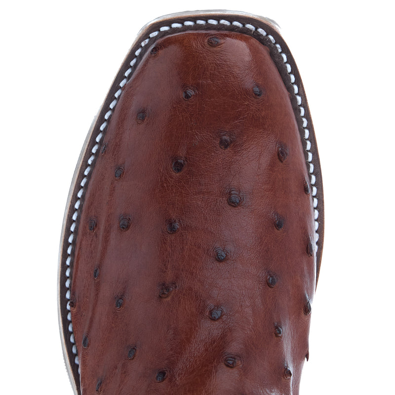 Rios Of Mercedes Womens Ride Ready Cognac FQ Ostrich 13In Blue Sinsation Top Boot
