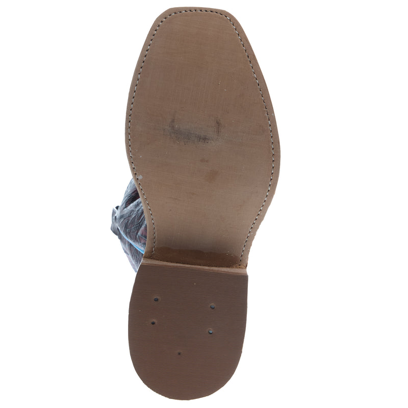 Rios Of Mercedes Men's Ride Ready Tan Camel Beeswax Vamp 13 In Tooled Top Cowboy Boot