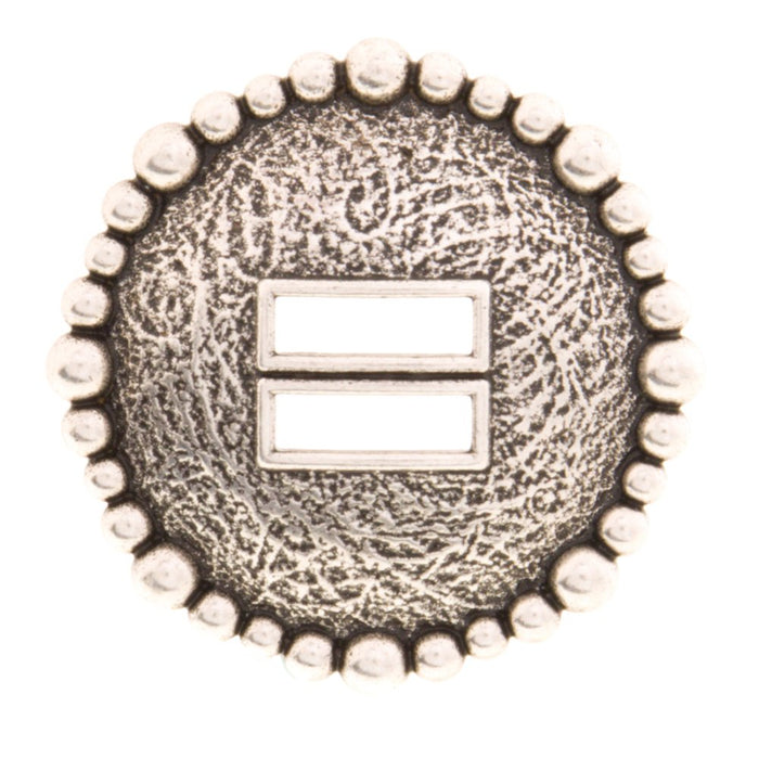 1 /2in Hammered Dot Border Slotted Concho