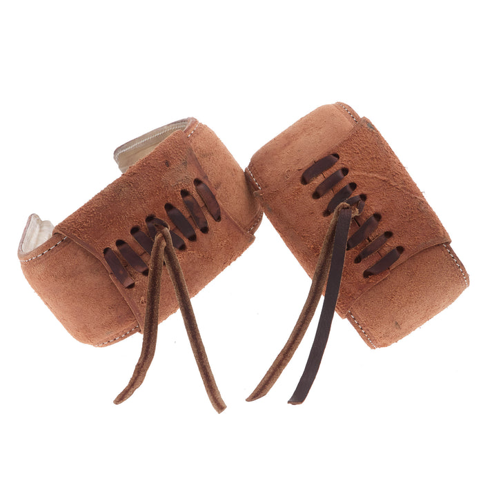 Nrs Competitors Natural Roughout Leather and Rawhide Roper Stirrups