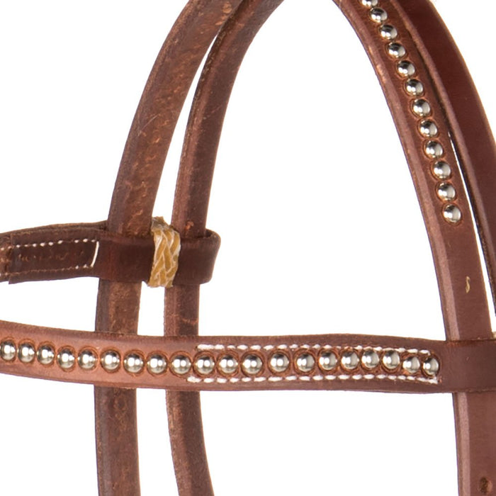 Cowperson Tack Dotted Browband Headstall