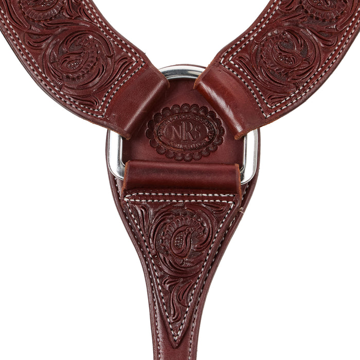 NRS Competitors Heavy Oil Floral 2 3/4 Inch Roper Breast Collar