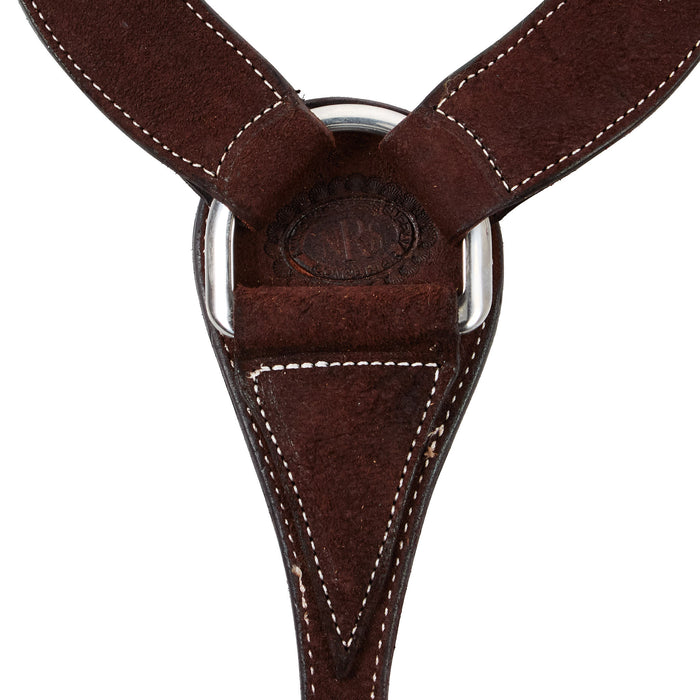 NRS Chocolate Roughout Inlaid Cheetah 2 Inch Breast Collar