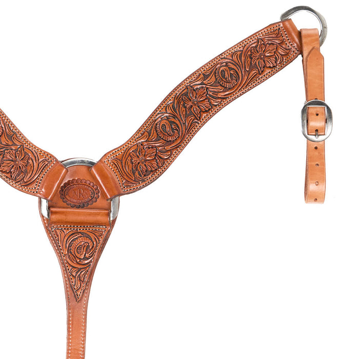 NRS Natural Antique Mia Flower Roper Breast Collar