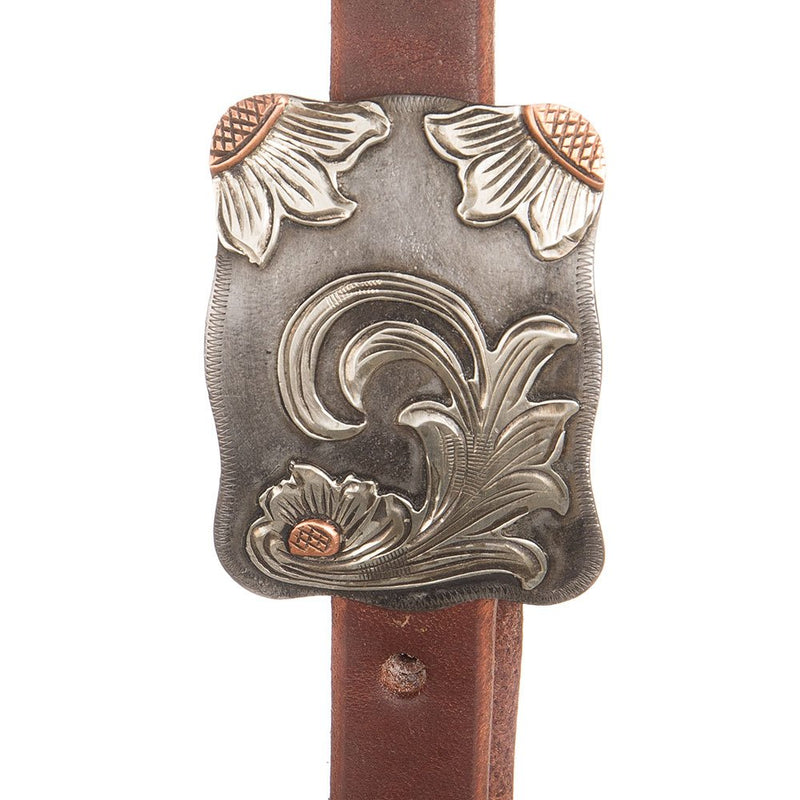 Cowperson Tack 5/8in. Floral Buckle Slot Ear Headstall