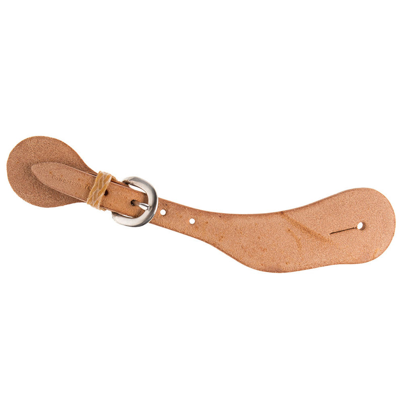 Cowperson Tack Youth or Ladies Roughout Contoured Spur Straps