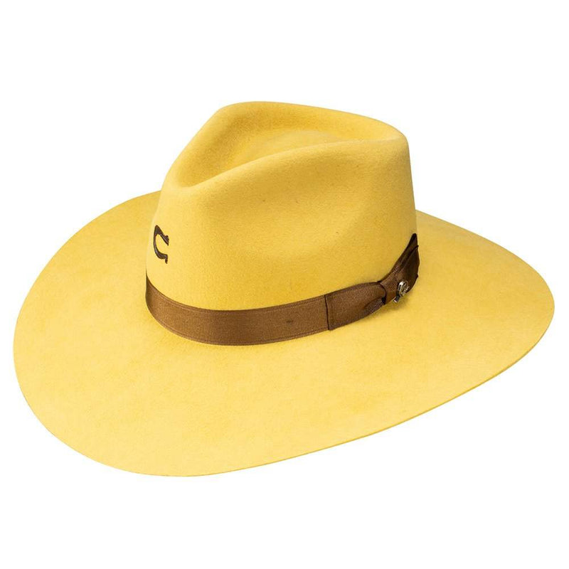 Charlie 1 Horse Dijon Yellow Highway 3 3/4in. Brim Fashion Hat