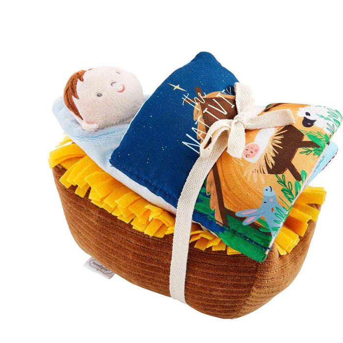 Mud Pie Nativity Book and Singing Baby Jesus Set
