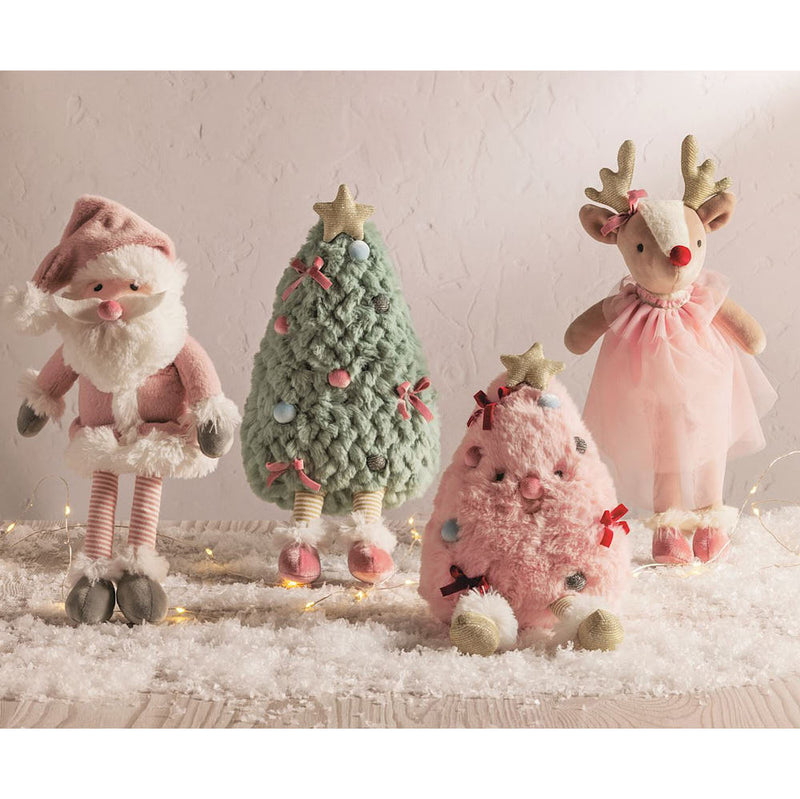 Mud Pie Faux Mink Santa Plush Pal