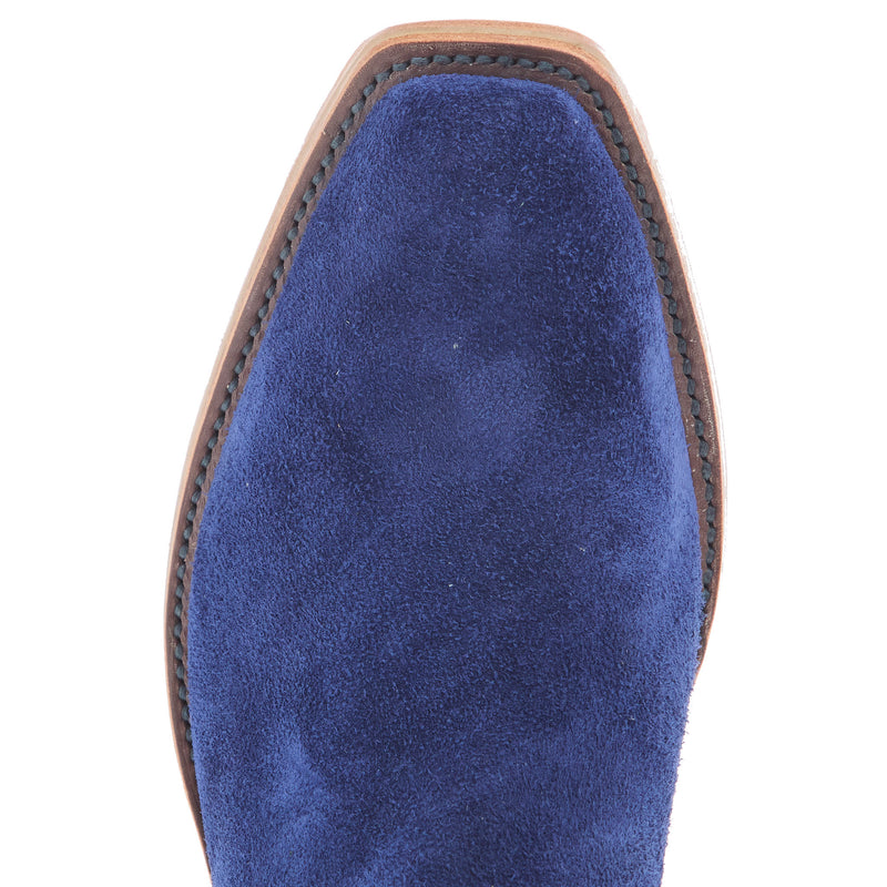 Rios Of Mercedes Men`s Ride Ready Royal Blue Wyoming Roughout Vamp 13in Creme Top