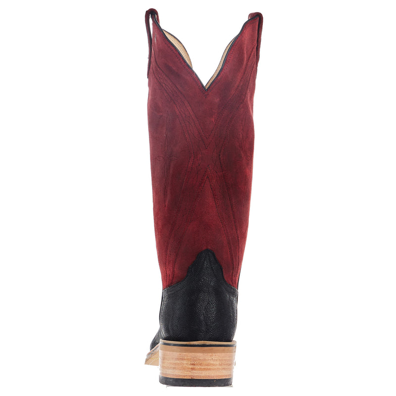 Rios Of Mercedes Men`s NRS Ride Ready Black Elephant Vamp 15in Red Hot Waxy Kudu Top