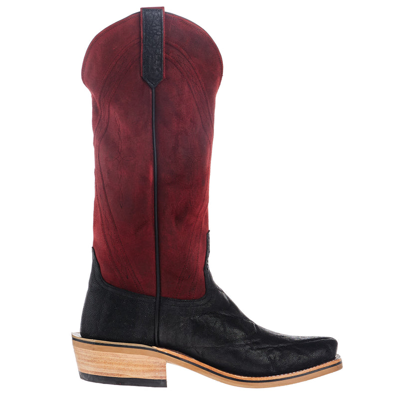 Rios Of Mercedes Men`s NRS Ride Ready Black Elephant Vamp 15in Red Hot Waxy Kudu Top