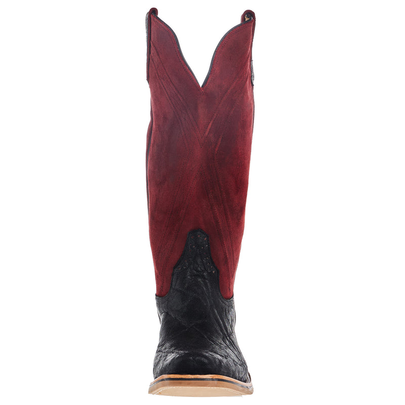 Rios Of Mercedes Men`s NRS Ride Ready Black Elephant Vamp 15in Red Hot Waxy Kudu Top