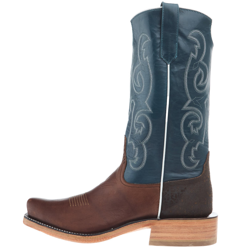 Rios Of Mercedes Men`s Ride Ready Chestnut Remuda Vamp 13in Navy Calf Top