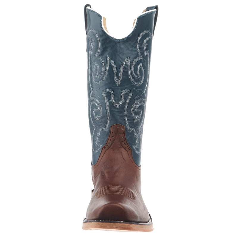 Rios Of Mercedes Men`s Ride Ready Chestnut Remuda Vamp 13in Navy Calf Top