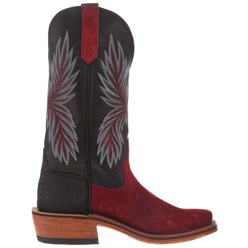 Rios Of Mercedes Women`s Ride Ready Red Waxy Kudu 13In Black Remuda Top Boot