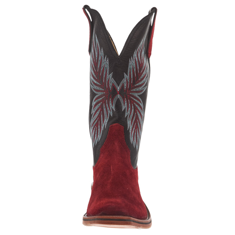 Rios Of Mercedes Women`s Ride Ready Red Waxy Kudu 13In Black Remuda Top Boot