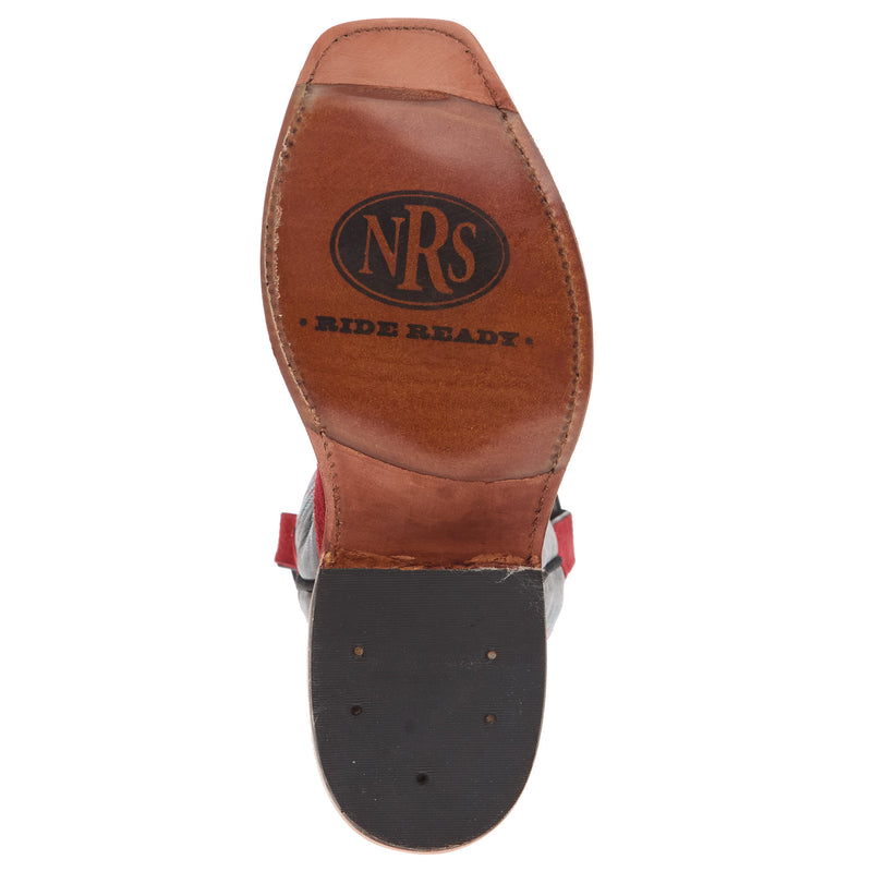 Rios Of Mercedes Women`s Ride Ready Red Waxy Kudu 13In Black Remuda Top Boot