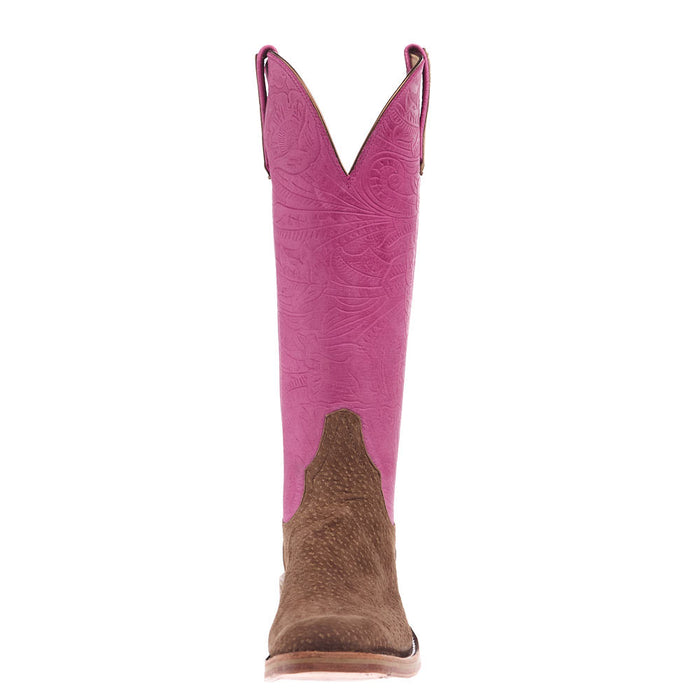 Rios Of Mercedes Women's NRS Ride Ready Malt Carpincho Vamp 15in Pink Denver Embossed Top