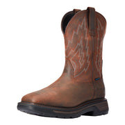 Men's Big Rig H2O Dark Brown 11" Distressed Brown Top Soft Toe Work Boot