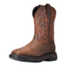 Men's Big Rig H2O Dark Brown 11" Distressed Brown Top Soft Toe Work Boot