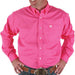 Men's Pink Pinpoint Oxford Long Sleeve Shirt