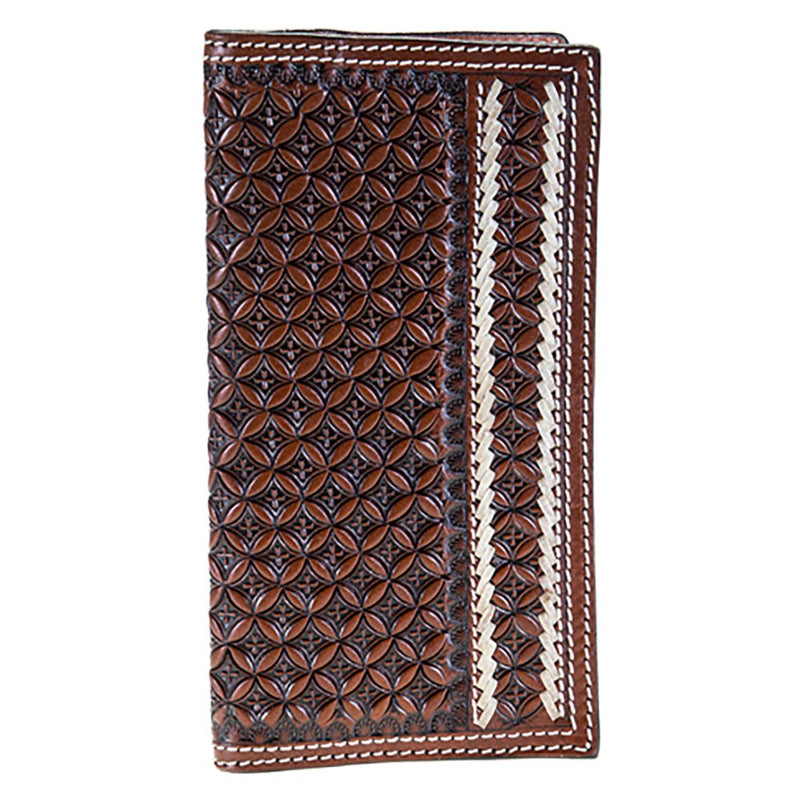 Leather Rodeo Wallet with Lace Detail